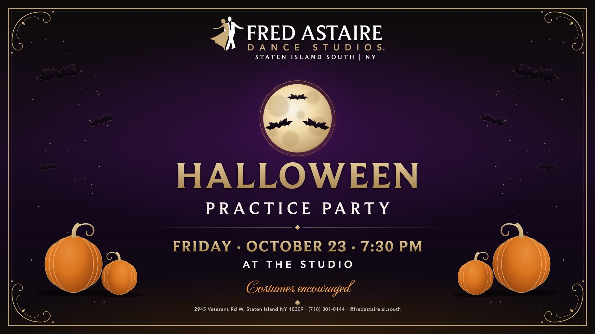 The real Studio TV player showing an event poster